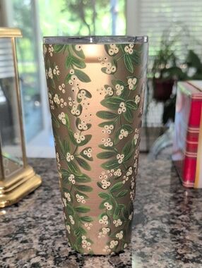 2023 Corkcicle Stainless Steel Tumbler with Mistletoe Design 24 Oz Collector